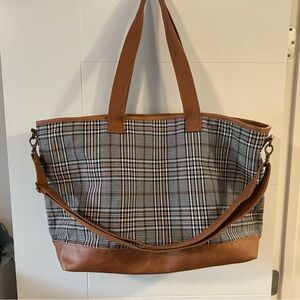 Thirty-One Plaid Tote Bag